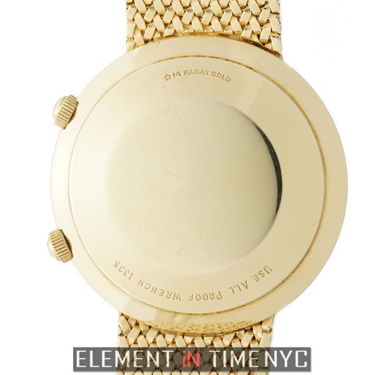 14k Yellow Gold Silver Dial Automatic 38mm