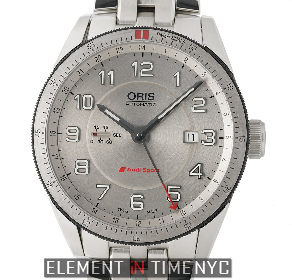 Oris Audi Sport Artix GMT Steel 44mm Silver Dial 01 747 7701 4461