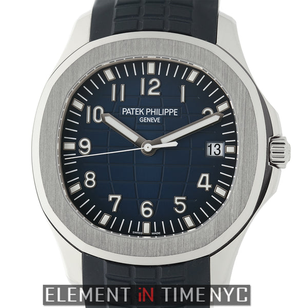 Patek Philippe Aquanaut 18k White Gold 42mm Blue Dial 5168G 001