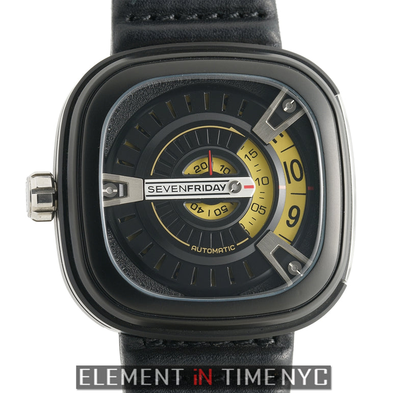 PVD Coated Steel 47mm Black & Gold Dial Automatic