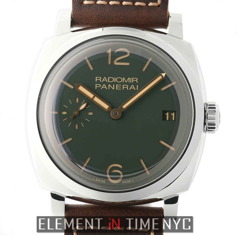 Panerai Radiomir 1940 3 Days Steel 47mm Green Dial PAM00736 XXX