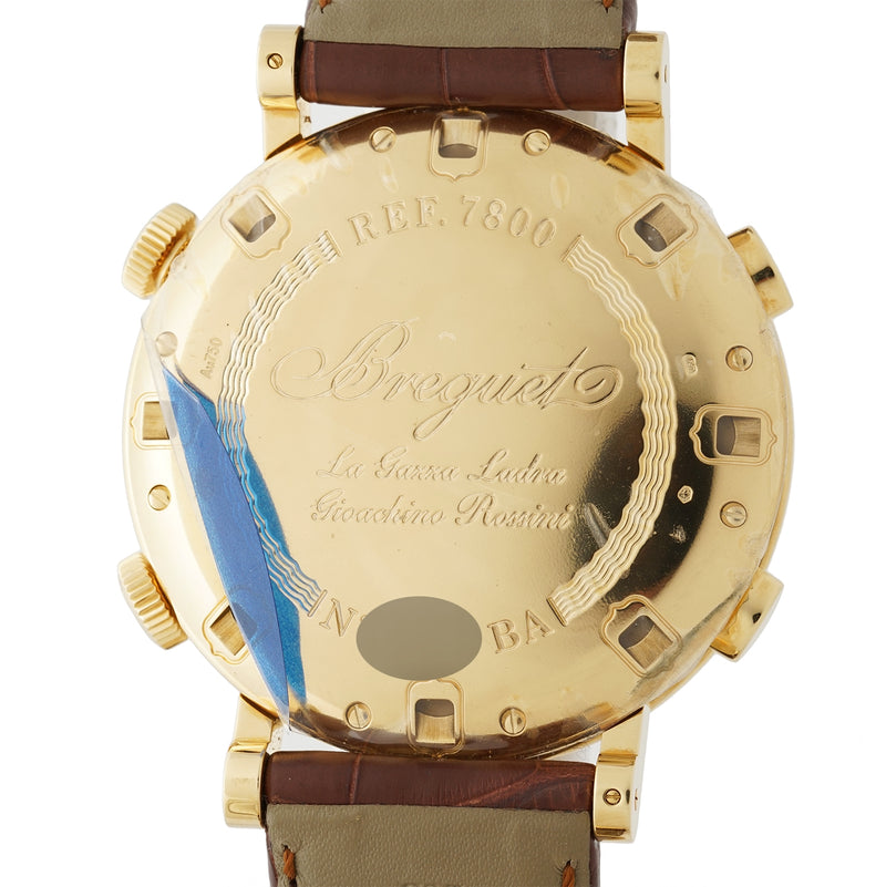 La Musicale "Thieving Magpie" 18k Yellow Gold Alarm Silver Dial 48mm