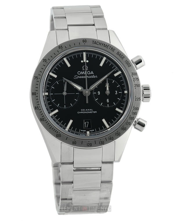 Speedmaster '57 Co-Axial Chronograph Steel 42mm Black Dial