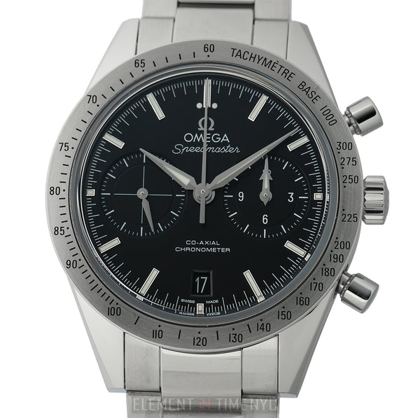 Speedmaster '57 Co-Axial Chronograph Steel 42mm Black Dial