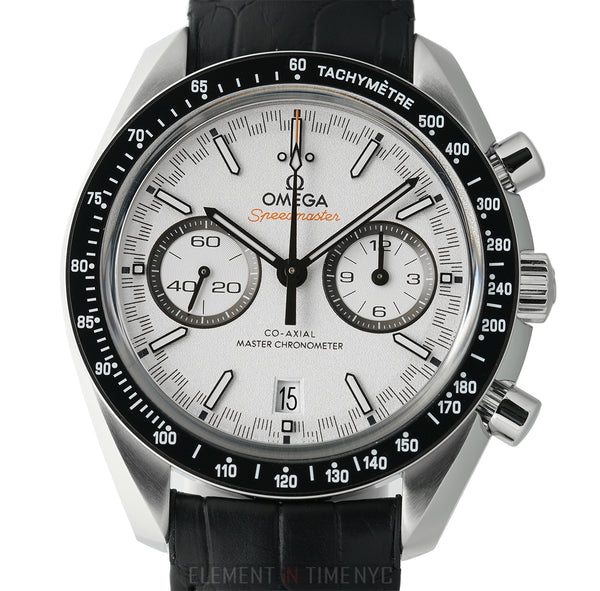Racing Master Chronometer Chronograph Steel 44mm White Dial