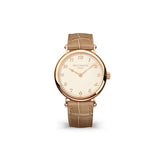35mm Ultra Thin 18k Rose Gold Silver Dial Automatic