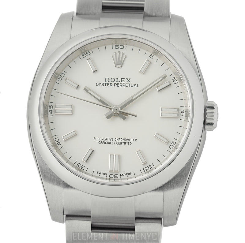 Stainless Steel No-Date White Dial 36mm
