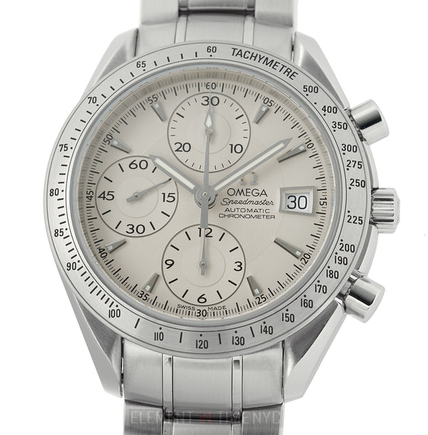 Date Chronograph Stainless Steel 40mm Silver Dial Automatic