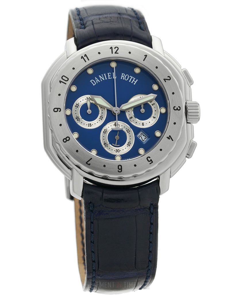 Chronograph Stainless Steel Blue Dial 40mm