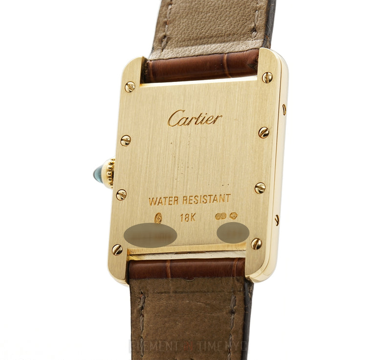 Pre-owned Cartier Tank Louis w1529856 18k 22mm Quartz watch