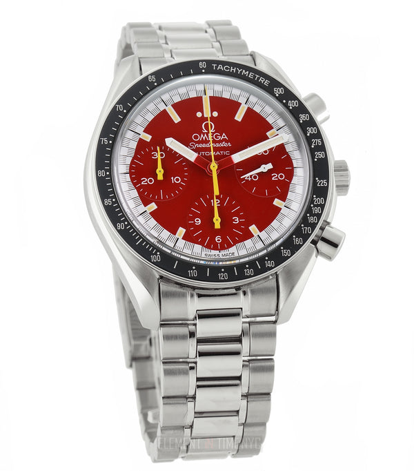 Schumacher Reduced Chronograph Steel 39mm Red Dial
