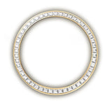 36mm 18k Yellow Gold President Diamond Bezel Carnelian Diamond Dial