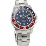40mm Ceramic Pepsi Bezel 18k White Gold Blue Dial