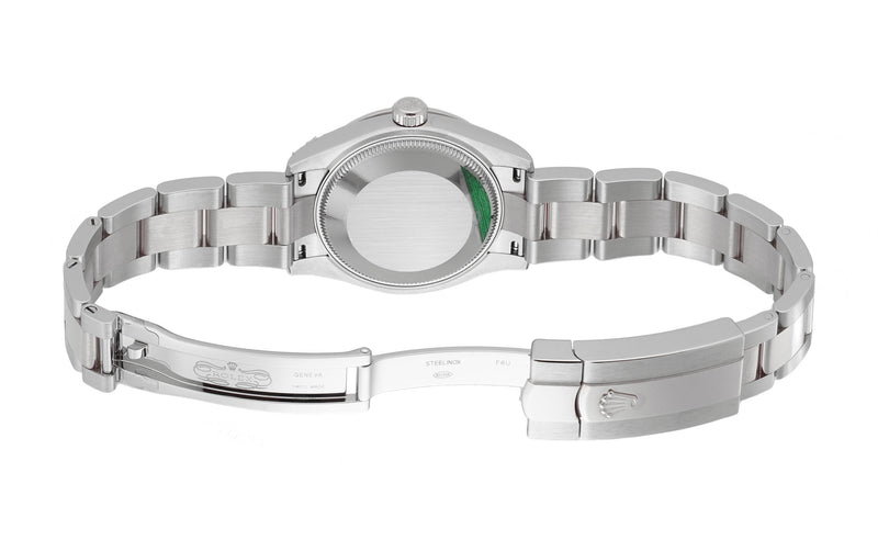 31mm Diamond Bezel Mint Green Index Dial Oyster Bracelet
