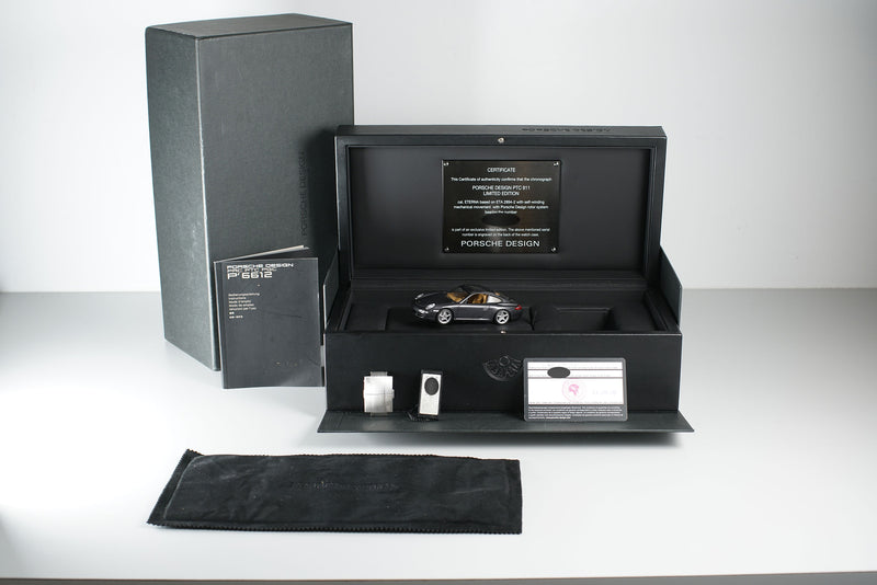 Limited Edition Chronograph Titanium 42mm Black Dial Full Set 2009