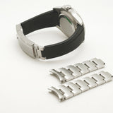 41mm No-Date Ceramic Bezel Black Dial RubberB Included