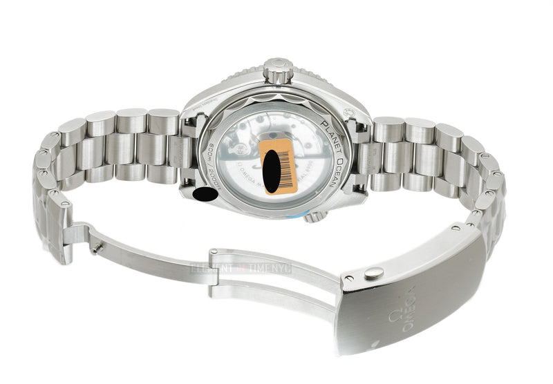 Planet Ocean 600m Co-Axial Master Chronometer Steel Orange Bezel 44mm White Dial