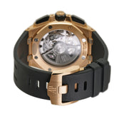 43mm Chronograph Rose Gold Ceramic “Méga Tapisserie” Black Dial