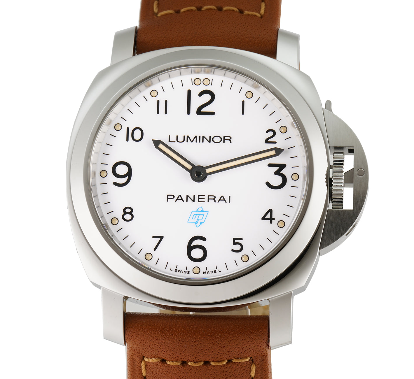 Panerai Luminor Base Logo 44mm Steel White Dial PAM 00775