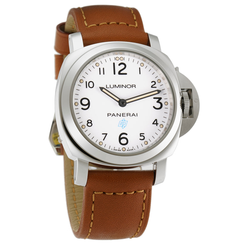 Panerai Luminor Base Logo 44mm Steel White Dial PAM 00775