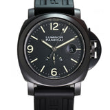 Power Reserve PVD Coated Steel 44mm Black Hobnail Dial Full Set L Series