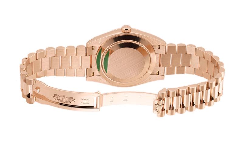 40mm 18K Everose Gold President Eisenkiesel Diamond Dial
