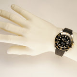 41mm Steel and Yellow Gold Ceramic Bezel Black Dial RubberB Included