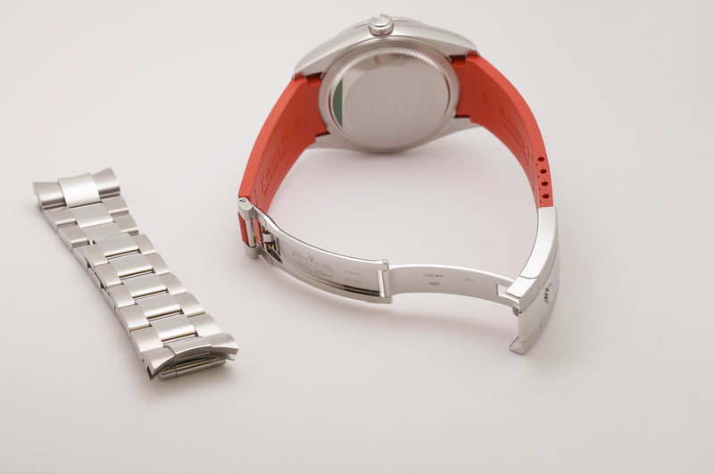 42mm Steel White Dial Oyster Bracelet With Card and RubberB