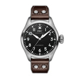 43mm Big Pilot Stainless Steel Bezel Black Dial On Strap