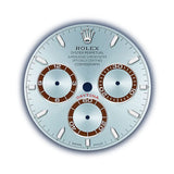 40mm Platinum Brown Ceramic Bezel Ice Blue Index Dial