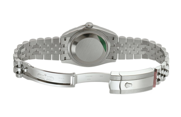 36mm Steel & Diamond Bezel White MOP Diamond Dial On Jubilee Bracelet