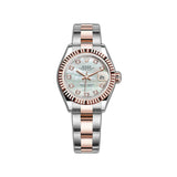 28mm Steel and 18k Everose Gold MOP Diamond Dial Oyster