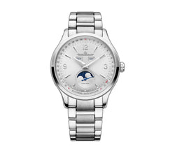 40mm Calendar Moon Stainless Steel Silver Dial on Bracelet