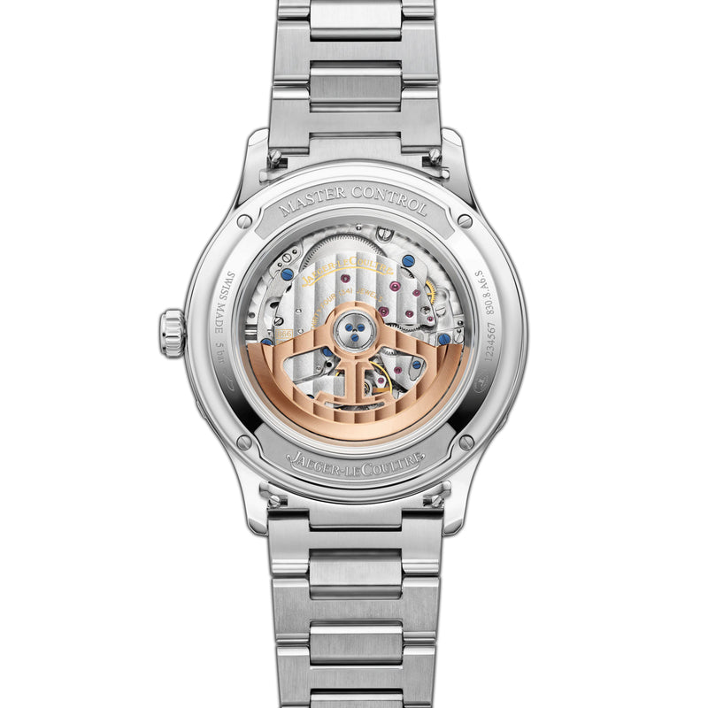 40mm Calendar Moon Stainless Steel Silver Dial on Bracelet