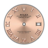 28mm Steel and 18k Everose Gold Pink Rose Roman Dial