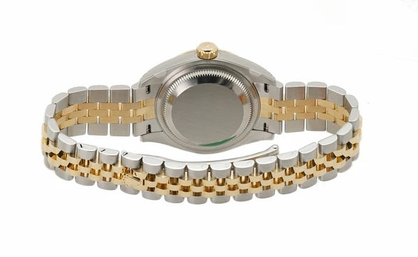 28mm Steel & Yellow Gold Champagne Diamond IX & Dial Jubilee Bracelet