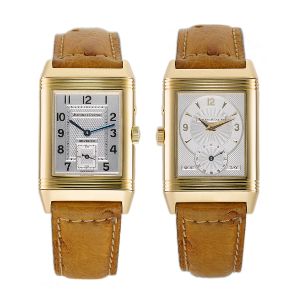 Jaeger LeCoultre Reverso Duo Night Day 18k Yellow Gold 26mm