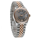 31mm Steel And 18k Everose Gold Slate Roman Diamond Dial Jubilee Bracelet