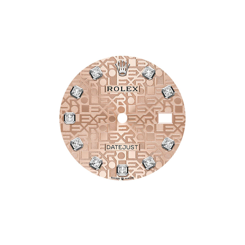 36mm Steel Pink Jubilee Diamond Dial 18k Fluted Bezel Oyster Bracelet