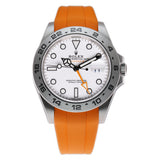 42mm White Polar Dial With Orange RubberB