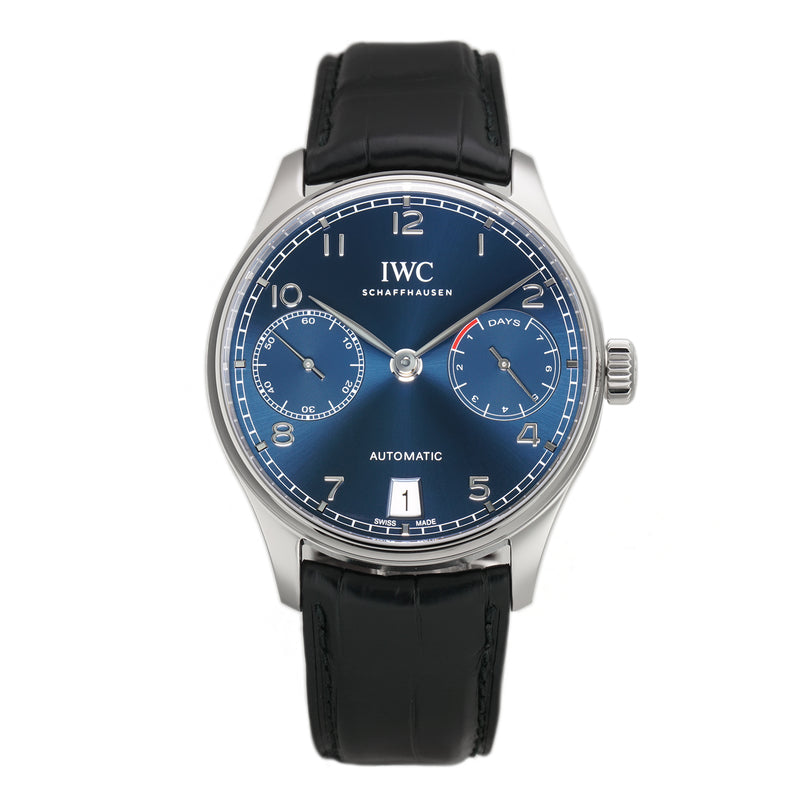 Portugieser 7 Day Automatic Steel 42mm Blue Dial