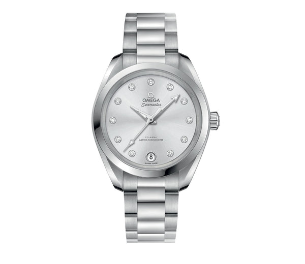 Aqua Terra 150m Co-Axial Master Chronometer Ladies 34mm Silver Dial On Bracelet