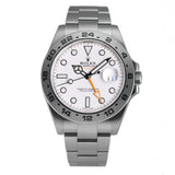 42mm White Polar Dial With Orange RubberB
