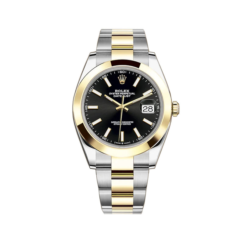 41mm Steel & Yellow Gold Black Index Dial Oyster Bracelet