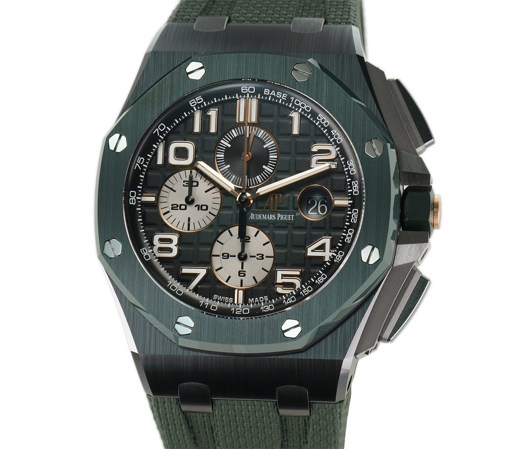 AP Royal Oak Offshore Chrono Ceramic Green 26405CE.OO.A056CA.01