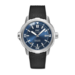 Jacques-Yves Cousteau Diver Steel 42mm Blue Dial On Rubber Strap