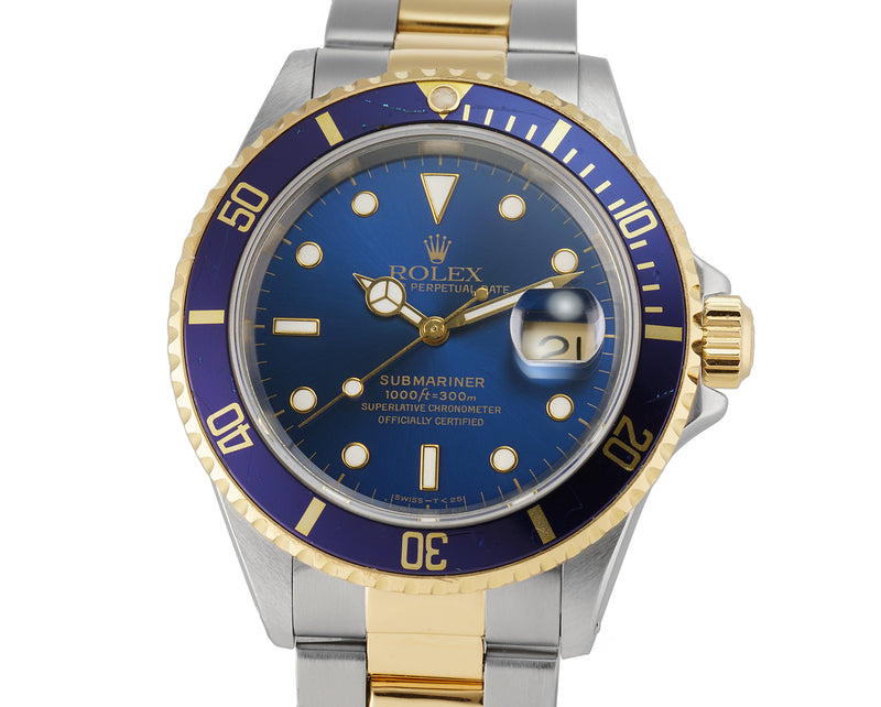 Steel And 18k Yellow Gold Blue T-Swiss Dial X Serial Circa 1991