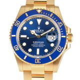 41mm 18k Yellow Gold Ceramic Bezel Blue Dial