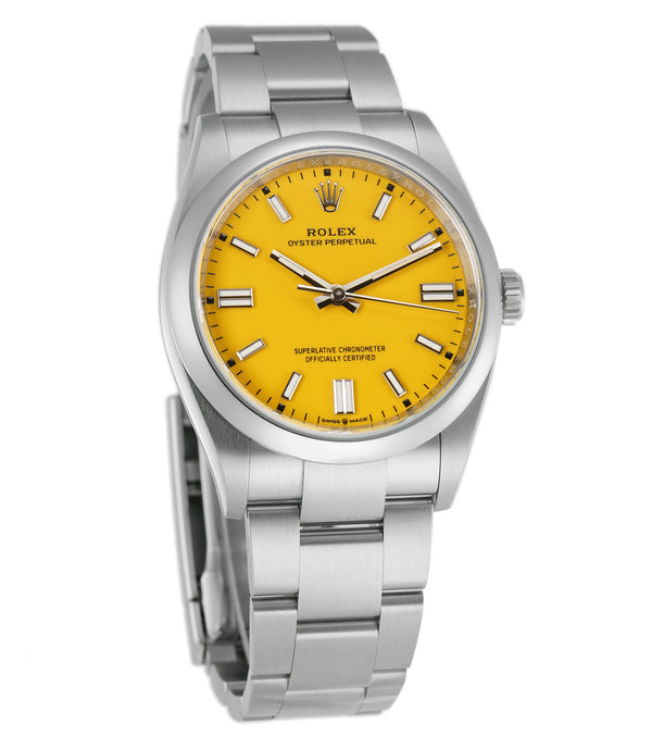 No-Date 36mm Yellow Dial