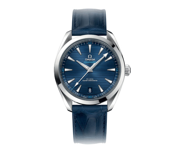 Aqua Terra 150m Co-Axial Master Chronometer 41mm Blue Dial On Strap